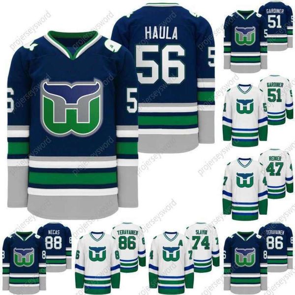 24S Hartford Heritage 2020 Whalers Night Hockey Jersey Эрик Хаула ван Римсдик Якоб Славин Теуво Теравайнен Мартин Некас Лукас Уоллмарк Джерси