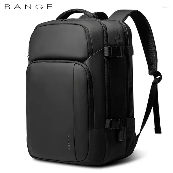 Mochila BANGE 2024 Homens de viagem de grande capacidade 15,6 polegadas Laptop Fashion FAA Flight aprovado saco ao ar livre para