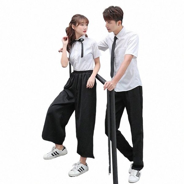 Japonês High School Uniformes Estudantes Serviço de Classe Para Meninas E Meninos Manga LG Ternos De Verão Mulheres Homens JK Uniforme Cosplay W4qz #