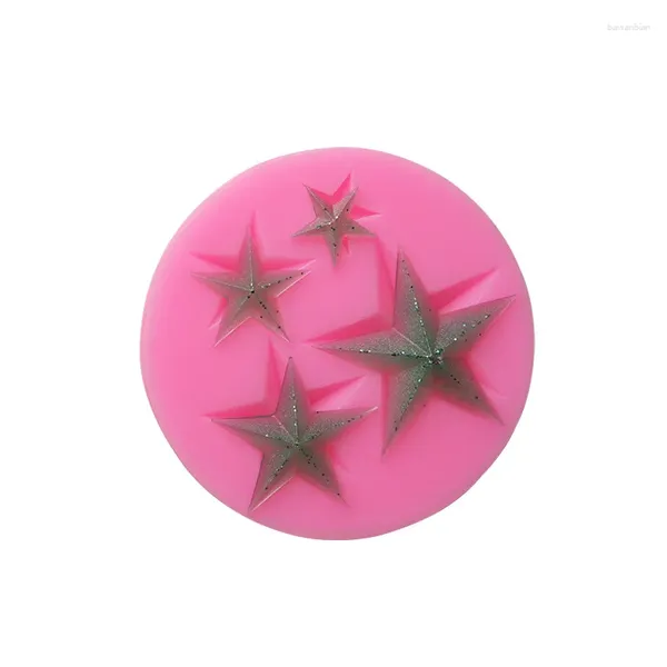 Moldes de cozimento de cinco pontas estrela fondant moldes de silicone bolo topper telefone móvel resina epóxi 186