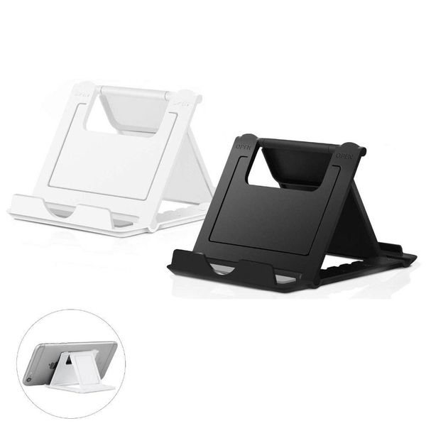 Supporti per telefoni cellulari Supporto per tavolo pieghevole all'ingrosso Supporto in plastica Supporto da tavolo per il tuo smartphone Tablet Anello Consegna a goccia P Otjqn