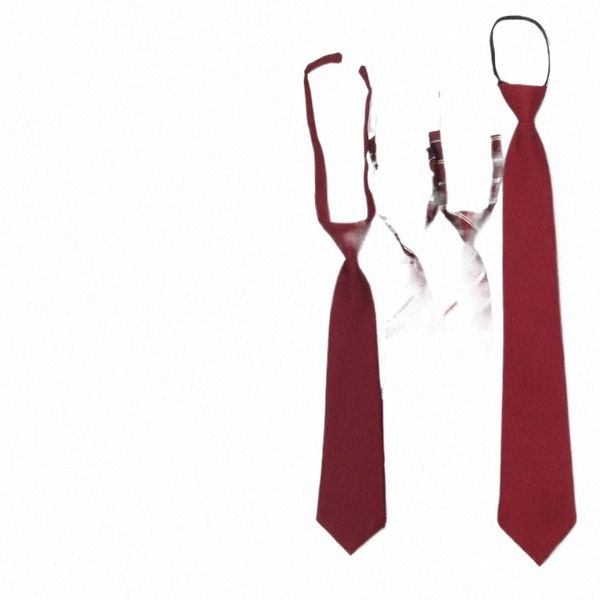donne Solido o strisce rosse Lg Tie ragazze Bow Tie cravatta girocollo per studenti coreani giapponesi JK uniformi scolastiche cravatte E8OG #