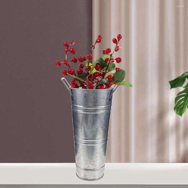 Vasos 4 PCs Tin Flower Bouquet Flores