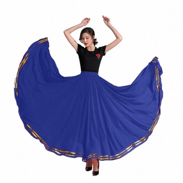 Elegante Bühne Leistung Rock Flamenco Rock Tanz Rock Für Frauen Traditial Square Dancewear Weibliche Bauchtanz Kostüm A7D0 #
