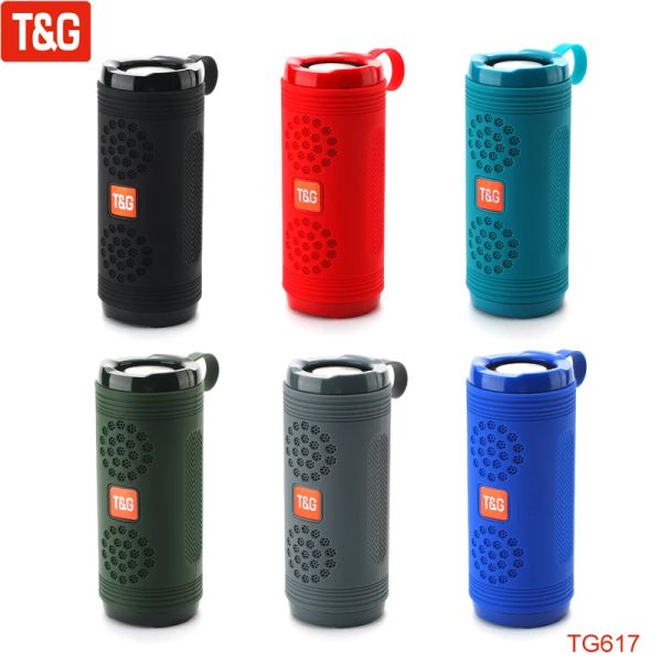 Lautsprecher TG TG617 Tragbarer Lautsprecher Wireless Bluetooth -Lautsprecher Soundsystem 3D Stereo Surround Subwoofer Outdoor -Wasserdosenlautsprecher