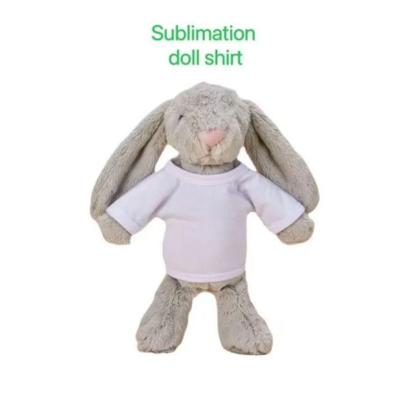 Home Abbigliamento Sublimazione Camicia in poliestere vuota per P Toys Stampa logo personalizzato O Panno Teddy Bear Eater Bunny 1114 Drop Delivery Garden Dh1Fi