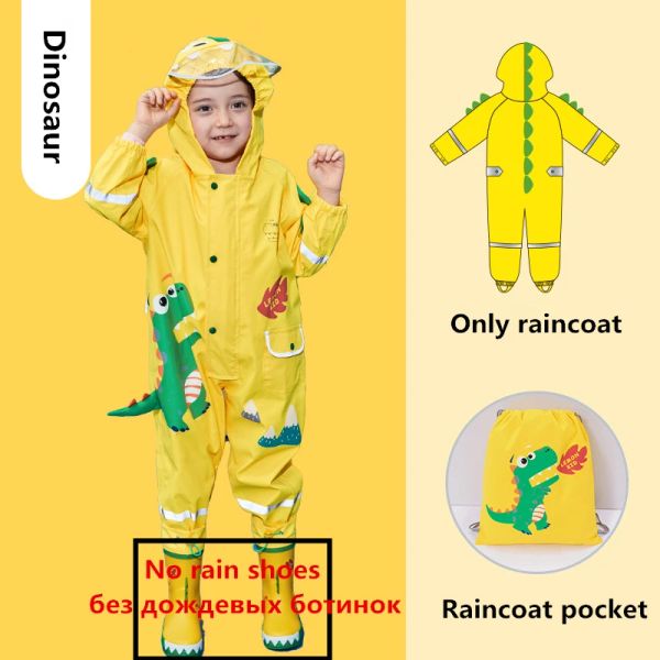 Cute Unicorn Oxford Cloth Baby Raincoat Outdoor Waterproof Rain Rain Kidsuit turista Rain abbigliamento ragazzo ragazzo un pezzo impermeabile