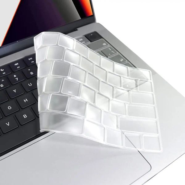 Capa protetora de pele para teclado de cristal tpu, ultrafina, transparente para macbook air pro retina 11 13/15 polegadas ue eua