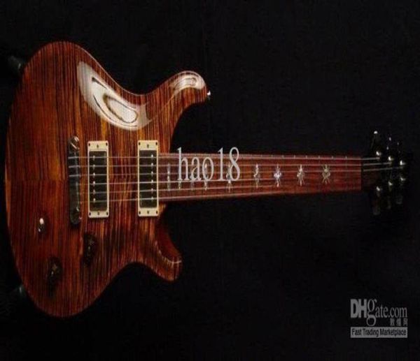 Custom Reed Smith Brown Flame Maple DGT Dave Grissom Signature Chitarra elettrica Intarsio tastiera molto speciale9271883