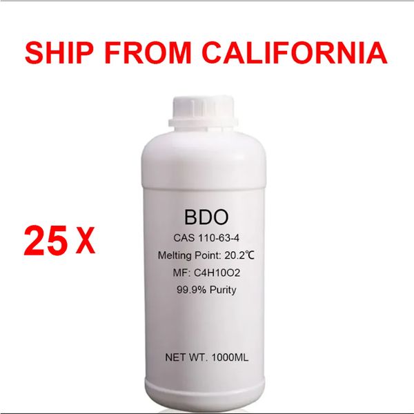 Оптовая 25 кг 25liter USA Stock 1 Butanediol 110-63-4 14BDO 63 4 14 BDO 99,99 High Putiry