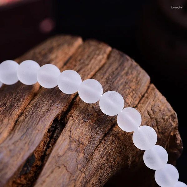 Pedras preciosas soltas Joanlyn Grau Natural Clear Quartz Beads 6mm-12mm Fosco Rodada 15 Polegada Strand CQ08