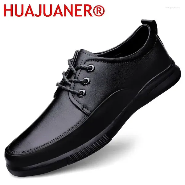 Scarpe casual Oxford di alta qualità Calzature da uomo Moda Vera pelle Stringate Ufficio Uomo Comodo abito formale