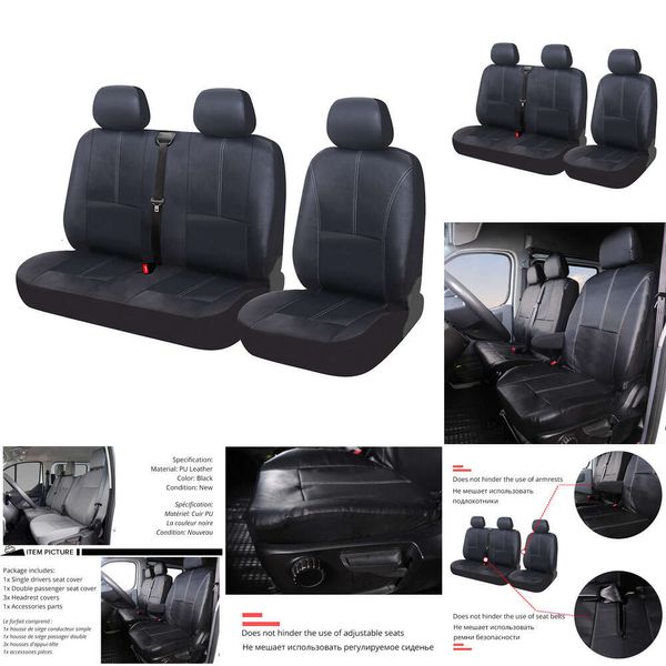 Atualizar autoyouth 1 + 2 capas de assento do carro transportador ford transit van caminhão caminhão renault peugeot para opel vivar