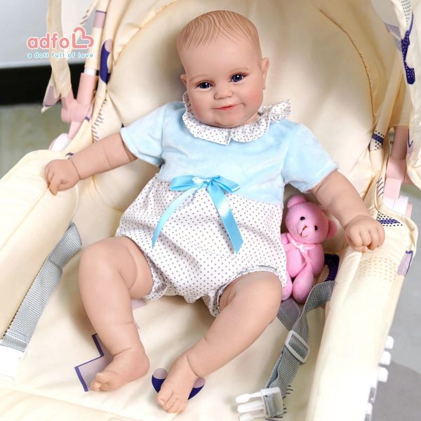 Adfo Bebe Reborn Doll Babies Toy Toy da 20 pollici 50 cm Maddie Reborn Toddler Realistic Baby Alive Alive Lifeleke Bolls Real Doll Kids Kids Kids