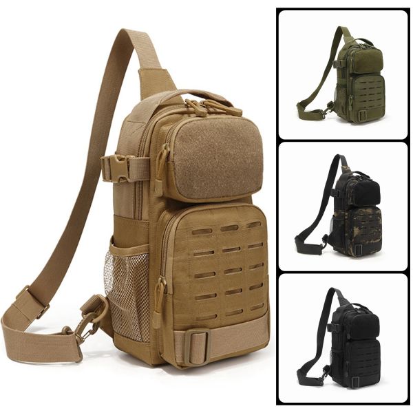 Sacos ao ar livre saco tático mochila esporte militar pacote estilingue ombro mochila tático para todos os dias transportar