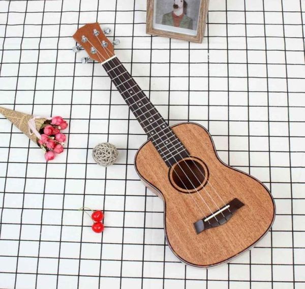 Yüksek kaliteli 23 inç 4 teller maun ukulele gül ağacı köprü köprü gitar müzik enstrümanı gitar müzik severler hediyesi2904050