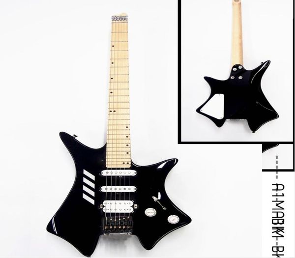 Chitarra elettrica senza testa personalizzata Colore bianco nero Importato Hardware per chitarra Chitarra senza testa cinese2163369