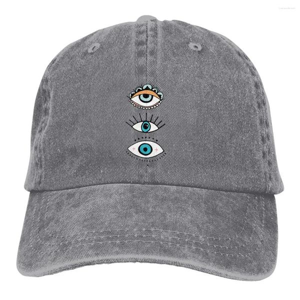 Cappellini da baseball Cappello multicolore Cappello da donna con visiera Eye See You Cappelli di protezione visiera personalizzati