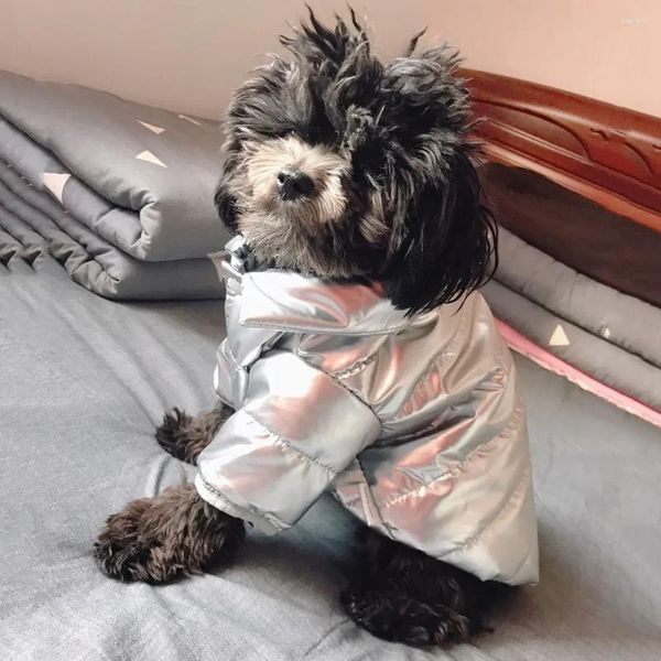 Köpek giyim fullnai köpek evcil hayvan kıyafetleri açık rüzgar geçirmez su geçirmez deri ceket kış sıcak yastıklı ceket köpekler için kediler soğuk hava