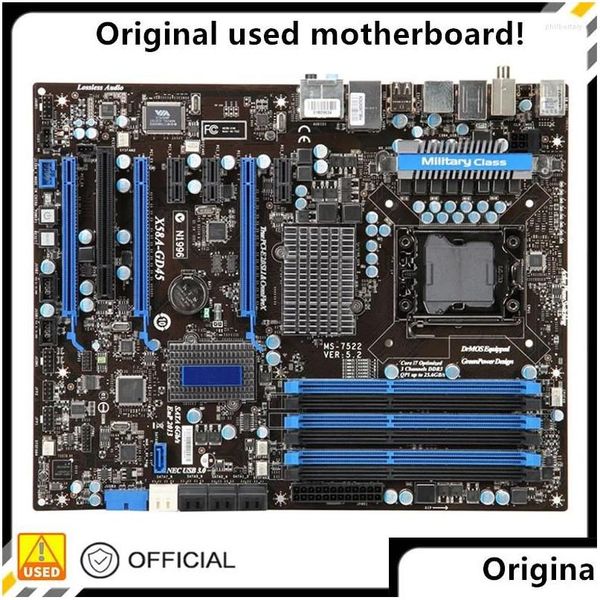 Motherboards Für X58A-Gd45 Verwendet Original Intel X58 Sockel Lga 1366 Ddr3 Motherboard Lga1366 Mainboard Drop Lieferung Computer Networki Otqxi