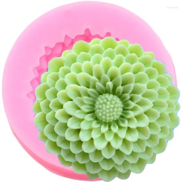 Backformen Chrysantheme Silikonform Blume Cupcake Topper Fondant Kuchen Dekorieren Werkzeuge Seife Harz Formen Süßigkeiten Schokolade Gumpaste