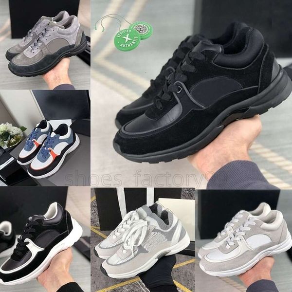 Designer de qualidade tênis bezerro sapatos casuais moda sapatos reflexivos homens mulheres sneaker vintage camurça cclannelss treinadores aumentando sapato plataforma de couro