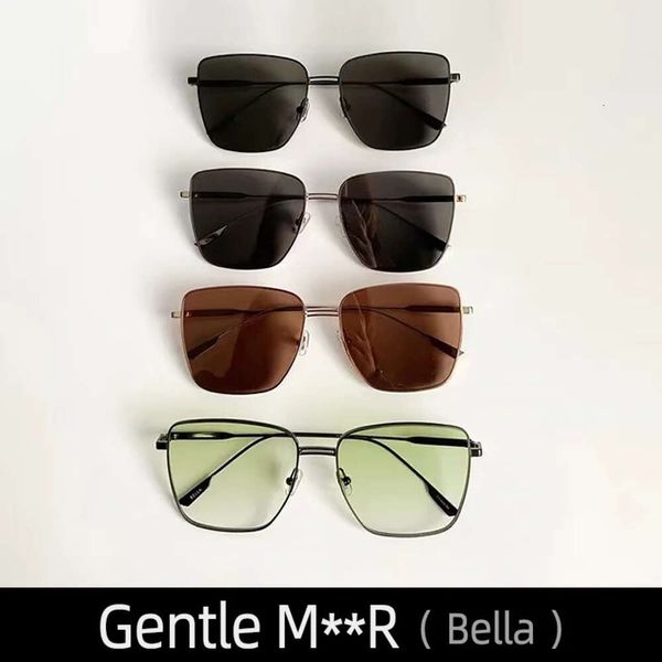 Bella suave gm óculos de sol feminino para homem, óculos vintage de marca de luxo, designer de verão uv400, tendência monst coreano
