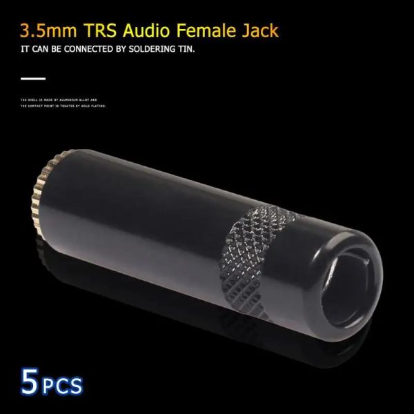 1/5pcs 3,5 mm TRS Audio Audio Jack Solder Connector 3 Adaptadores estéreo