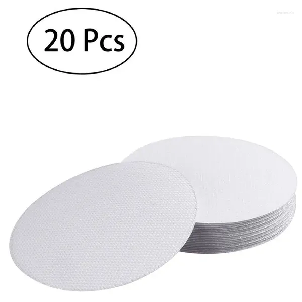 Tapetes de banho 20pcs 10cm PEVA Discos antiderrapantes fita não adesivos para banheiras e chuveiro segurança piso tiras adesivas impermeáveis ​​(transparentes)