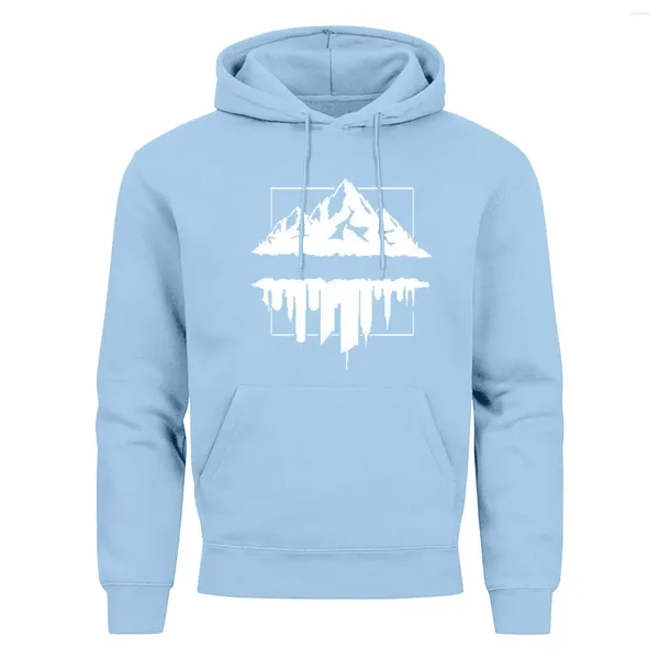 Hoodies masculinos 2024 moletom com capuz primavera outono manga longa paisagem impressão pullovers quentes masculino plus size sportwear topos