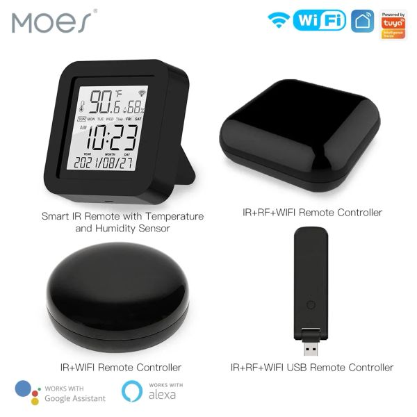 Moes Wi -Fi RF IR Universal Remote Controler Appliances Appliances Tuya Smart Life Voice Control через Alexa Google Home