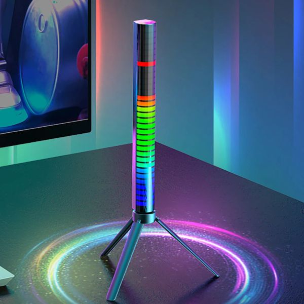 LED RGB Ambient Night Light Strip Music Control 3D Gaming Lights Neuheit Pickup Rhythmus Lampe für Bar Car Party Home Audio Decor