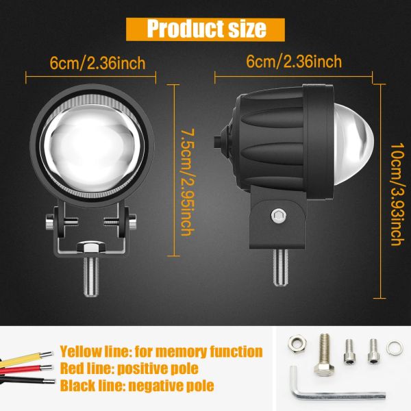 NLPEARL 12V 24V 30W LED LED LIGHT LIGHT MOTORE SPETLIGLIE HI/LO FIGLIO DI DRUMPAGGIO CHE LIGHT LIGHT LIGHT LIGUA