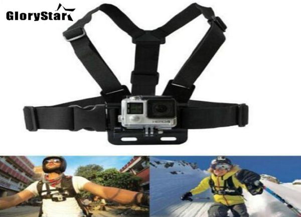 Gopro Kahraman için Göğüs Kayışı Montaj Kemeri 7 6 5 Xiaomi Yi 4K Eylem Kamera Göğüs Montaj Kablo Dönem SJCAM SJ4000 Sport Cam Fix3549488