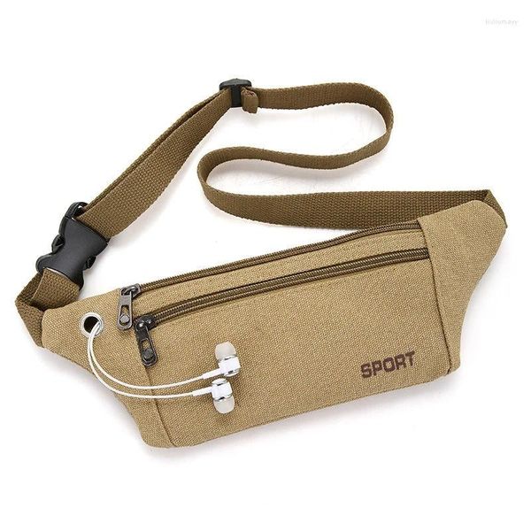 Taillentaschen Pure Canvas Fit Waistpack Mobile Herren Sport Outdoor Freizeit Laufen Anti-Diebstahl Ultradünn Unsichtbar