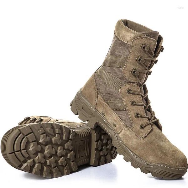 Обувь для фитнеса, высокие армейские ботинки для альпинизма, уличные охотничьи боевые ботинки, суперлегкие военные ботинки для тренировок, противоскользящие водонепроницаемые походные ботинки