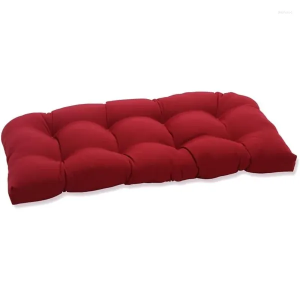 Cuscino Perfetto Pompei Solido per Interni/Esterni in Vimini per Patio Divano/Altalena Tufted Resistente alle Intemperie e allo Scolorimento 19