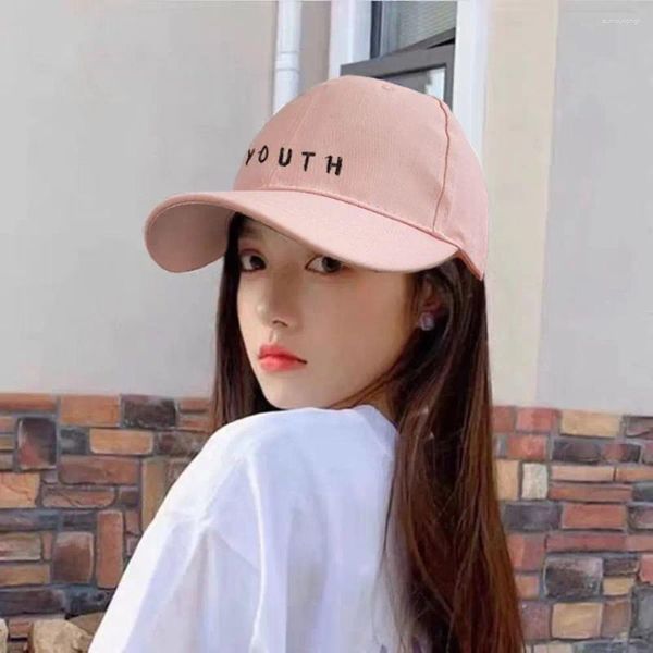 Ballkappen Sonnenhüte Unisex Snapback Männer Baseball Baumwolle Koreanischer Stil Brief Stickerei Mädchen