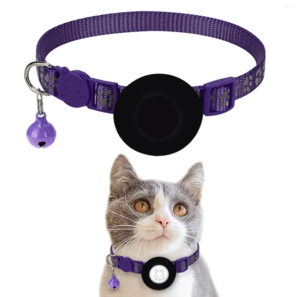 Hundehalsbänder Urlaub Katze Ananas Halsband und Leine Fußdruck Airtag Reflektierendes Leder mit Glocke