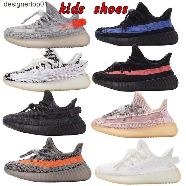 Дизайнерская детская обувь для малышей, черные мальчики, девочки, спортивная спортивная обувь Yeeziness Yeeziness 350 V2, кроссовки Kanye West, детская обувь, молодежная детская обувь Zebra, размер 24-35 1obn 48LN