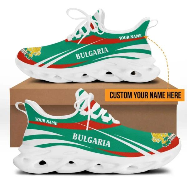 Дизайнер обувь сетчатой сетчатой спортивные туфли Bulgaria Flag Patter