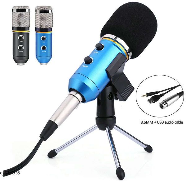 F200tl microfone profissional usb microfone condensador para gravação de vídeo karaoke rádio estúdio microfone para computador pc