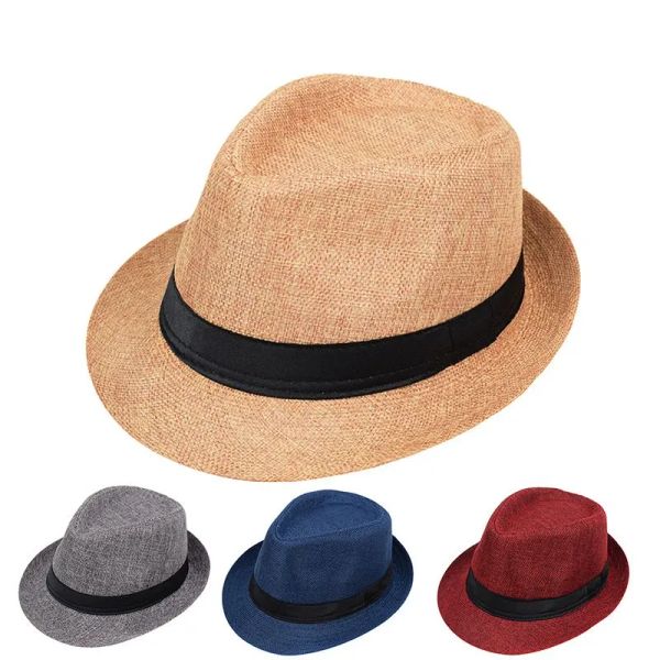 Primavera verão retro feminino masculino chapéus topo jazz xadrez chapéu adulto bowler chapéus versão clássica chapeau chapéus