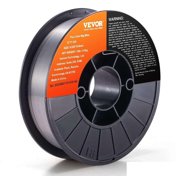 Outras ferramentas de construção Bentism Flux Core Wire E71T-Gs 0,035 polegadas 10Lbs Gasless Mild Steel Mig com baixo respingo para todas as posições Arc Otozm