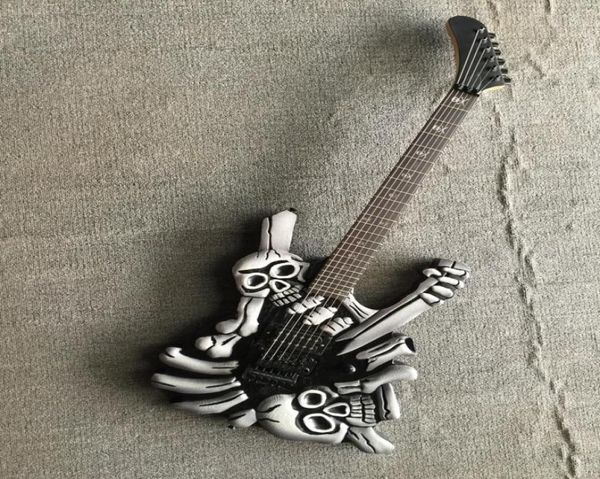 Novo George Lynch Skull N Bones Mr Scary Guitar Johnny China Electric Guitar4154591