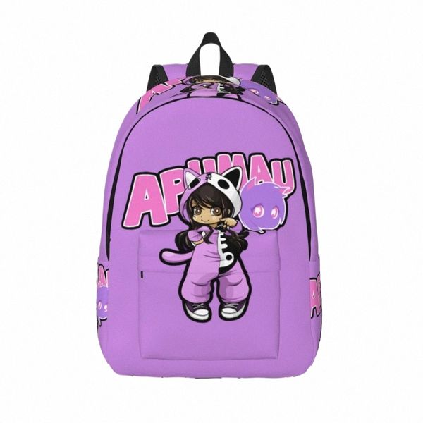 nova Aphmaus Mochila Mulheres Merchs Anime Imprimir Mochilas Poliéster Elegante Sacos de Escola de Viagem Mochila Colorida Presente de Natal 84A1 #