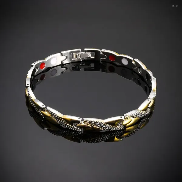 Bangle Dragão Padrão Torcido Saudável Ímã Magnético Pulseira Para Mulheres Terapia de Energia Ímãs Pulseiras Pulseiras Homens