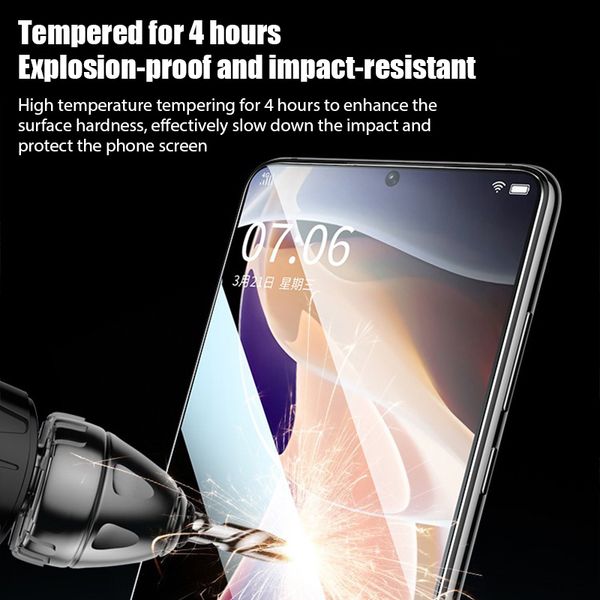 3pcs Temperiertes Glas für Xiaomi Mi 11 12 10 9 Lite -Screenschutz für Xiaomi Mi 10T 9T Pro Poco X5 Pro X3 F3 X4 M4 M5S M5 Glas