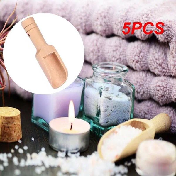 Çay kepçeleri 5pcs kaşık kürek küçük tuzlu süt tozu doğal bambu Çin kongfu töreni çayware aksesuarları