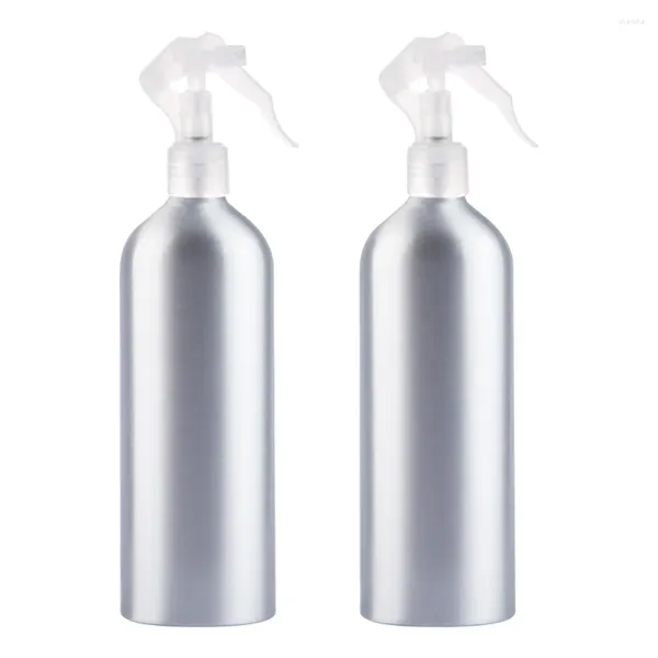 Garrafas de armazenamento 2pcs 200ml Garrafa de spray de alumínio vazio recarregável névoa pulverizador de água dispensadores para soluções de limpeza óleo essencial de cabelo